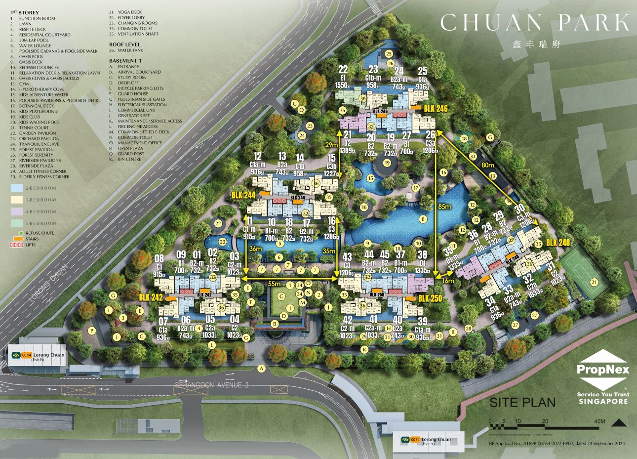 Chuan Park Site Map 