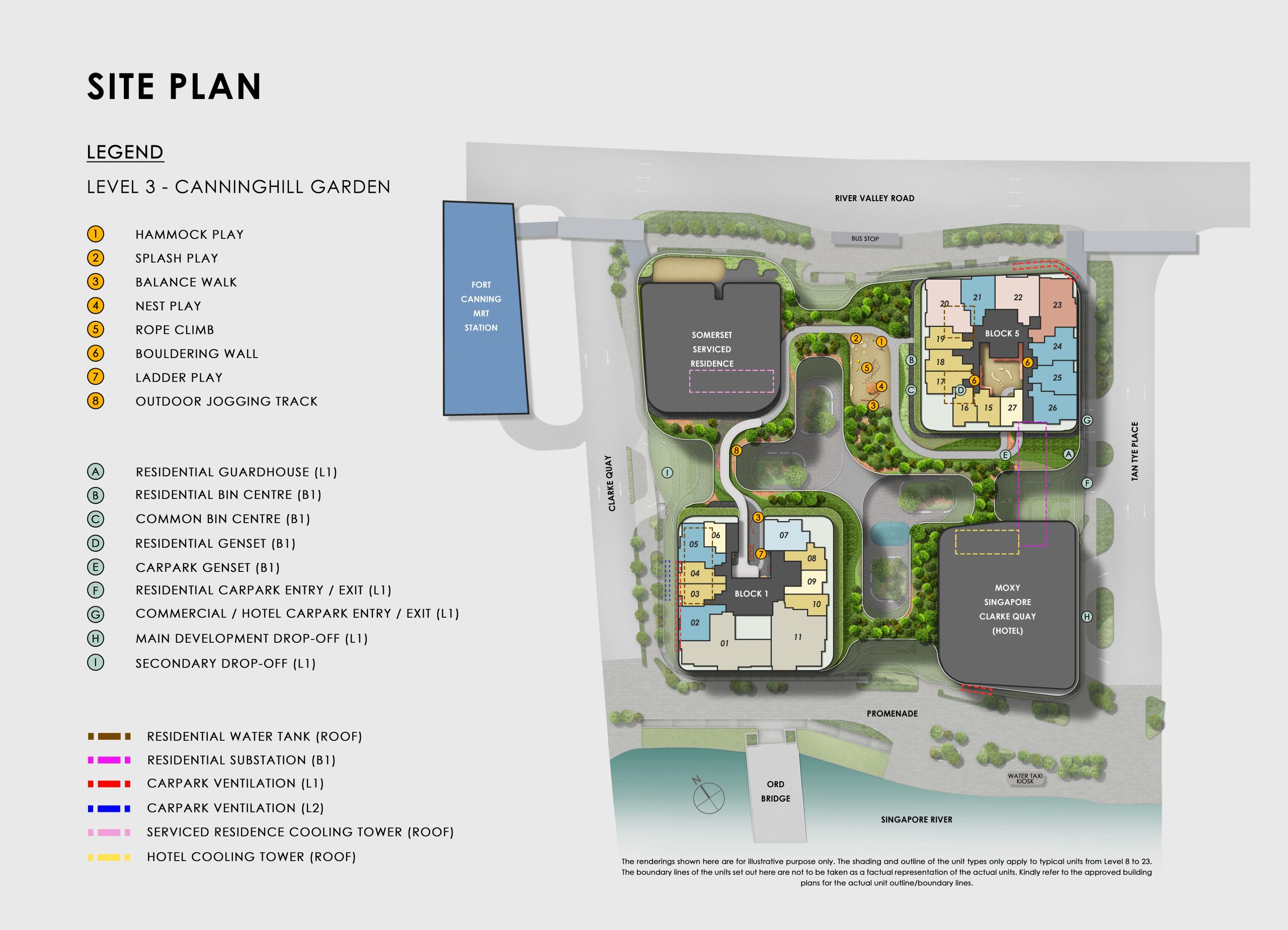 Canninhill Piers Site map 