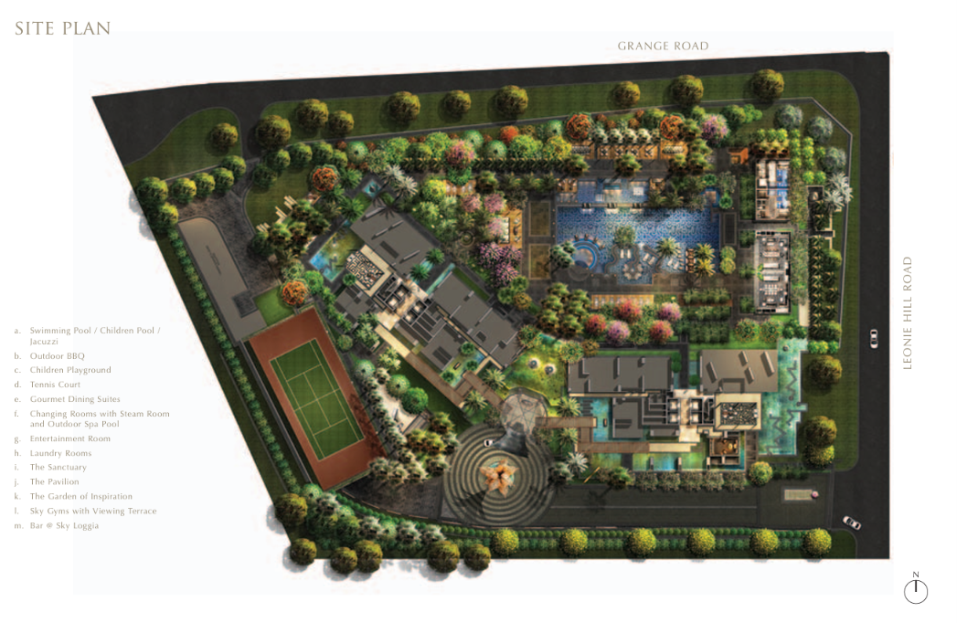 OUE Twin Peak Site map