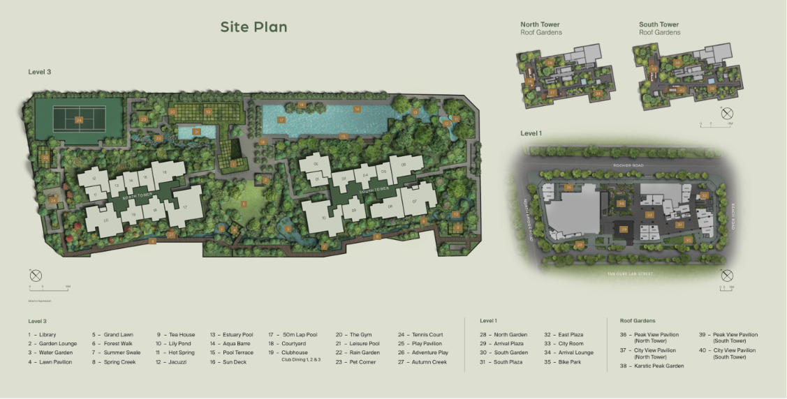Midtown Modern site map 
