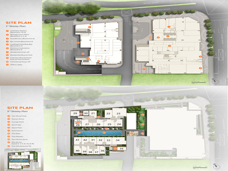 The Collective Sophia site map 