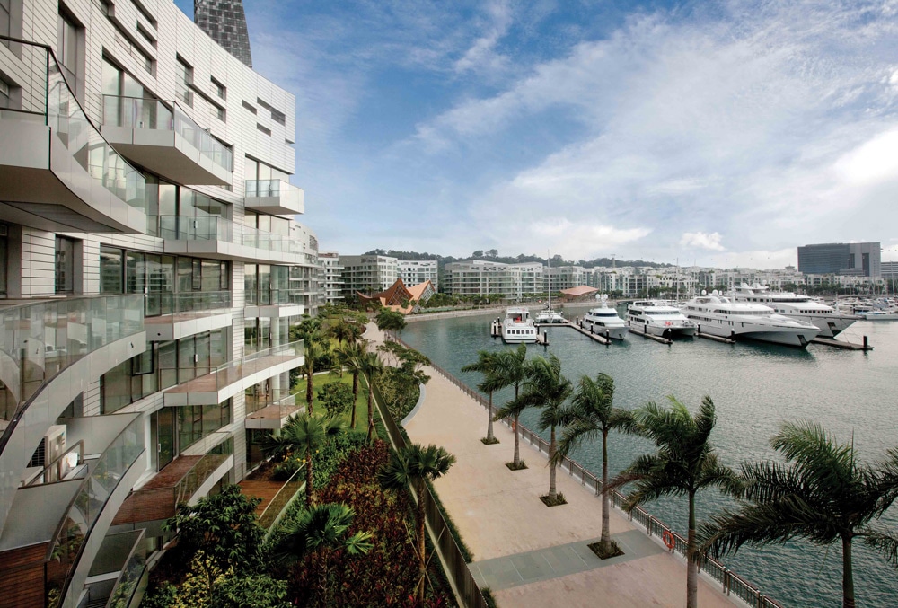 Reflections, Keppel Bay, soaring towers, condominium, promenade, waterfront