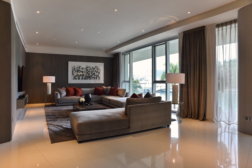 Reflections, Keppel Bay, living room