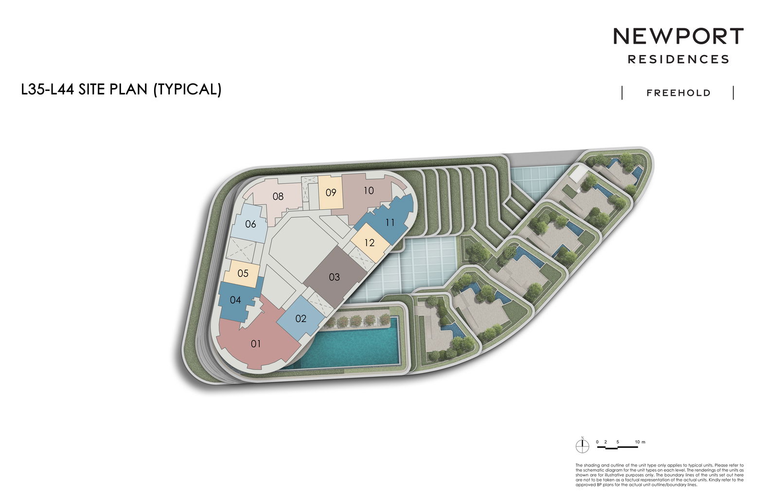 Newport Residences Site map upper deck